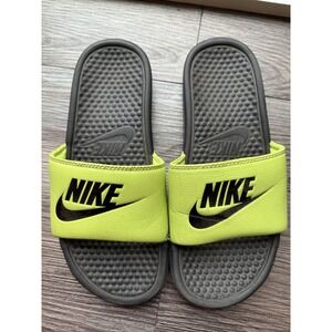 Nike Men's Sandals‎ 343880-033 Pool Beach Black Grn Sz 8